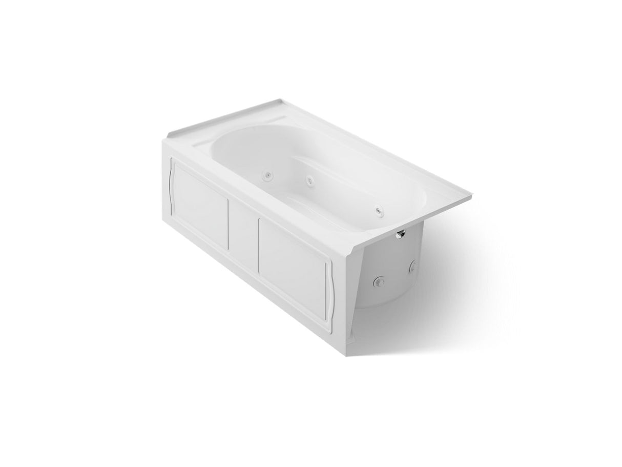 Devonshire® 60" x 32" alcove heated whirlpool bath, right drain