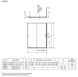 Incognito 76 Return Panel for 32 in. Base with Clear glass in Chrome