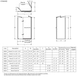 Reveal 71 Return Panel for 32 in. Base with Clear glass in Chrome