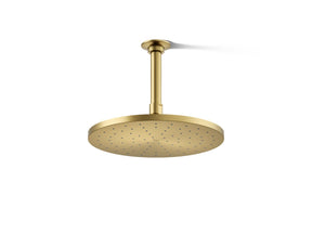 Contemporary Round 10" single-function rainhead, 2.5 gpm