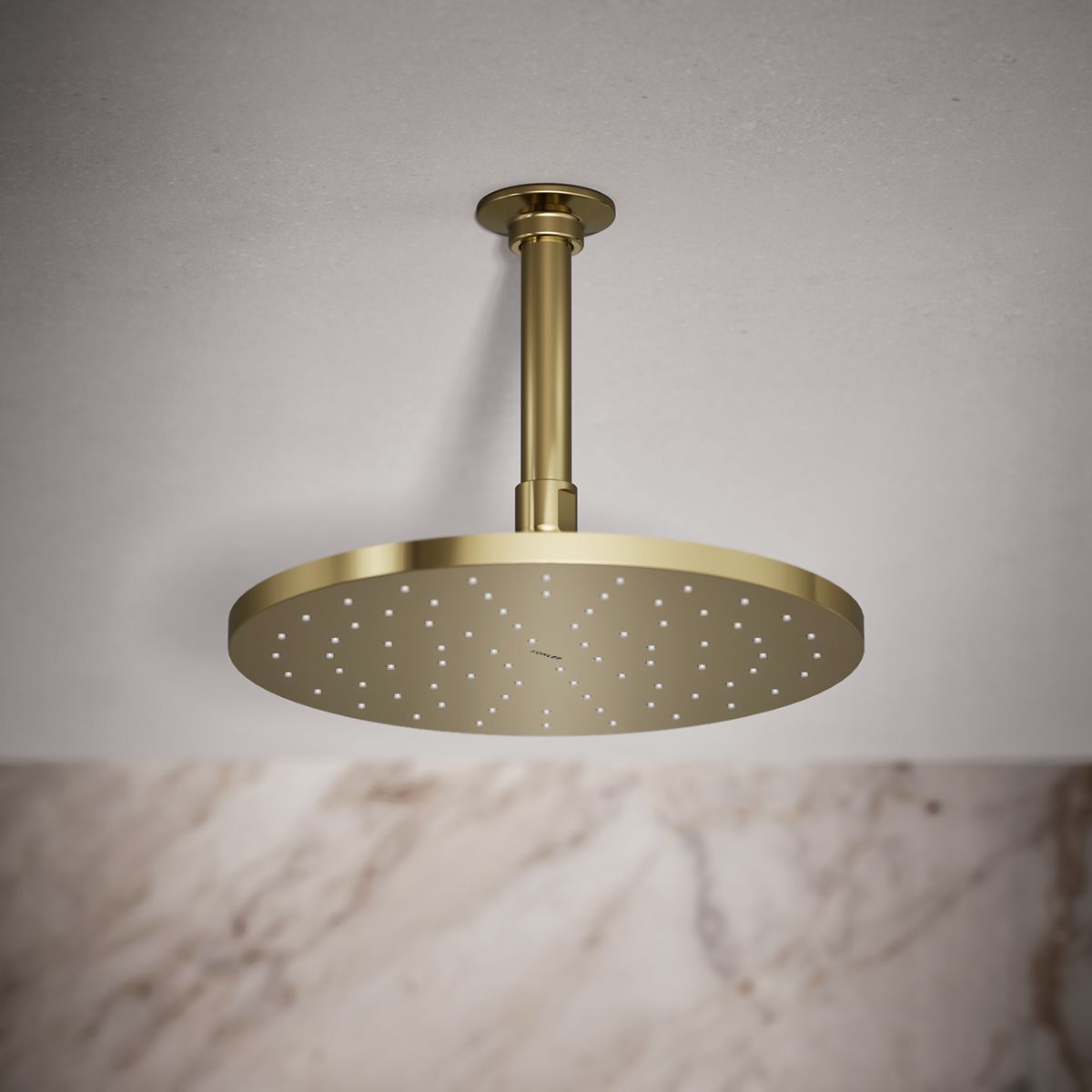 Contemporary Round 10" single-function rainhead, 2.5 gpm
