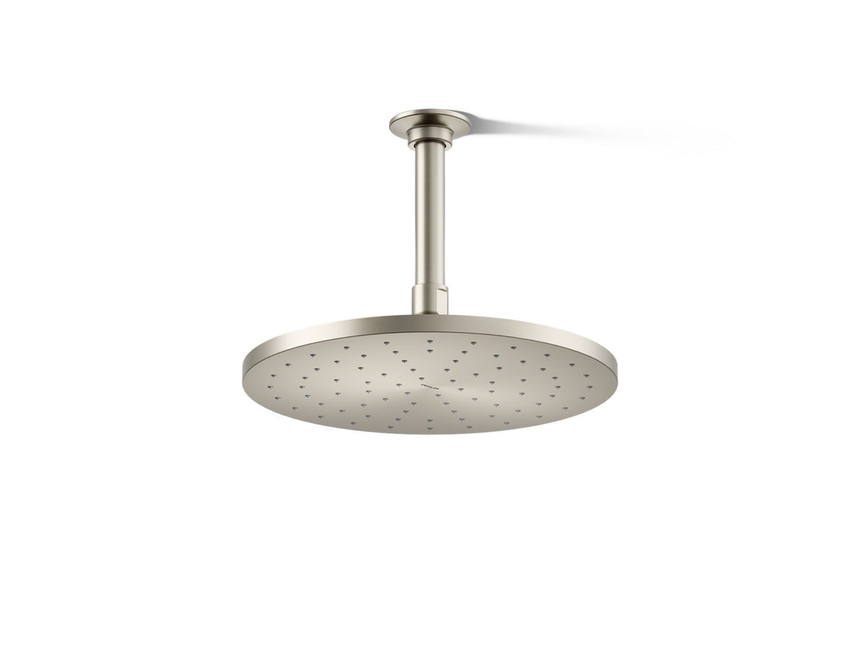 Contemporary Round 10" single-function rainhead, 2.5 gpm