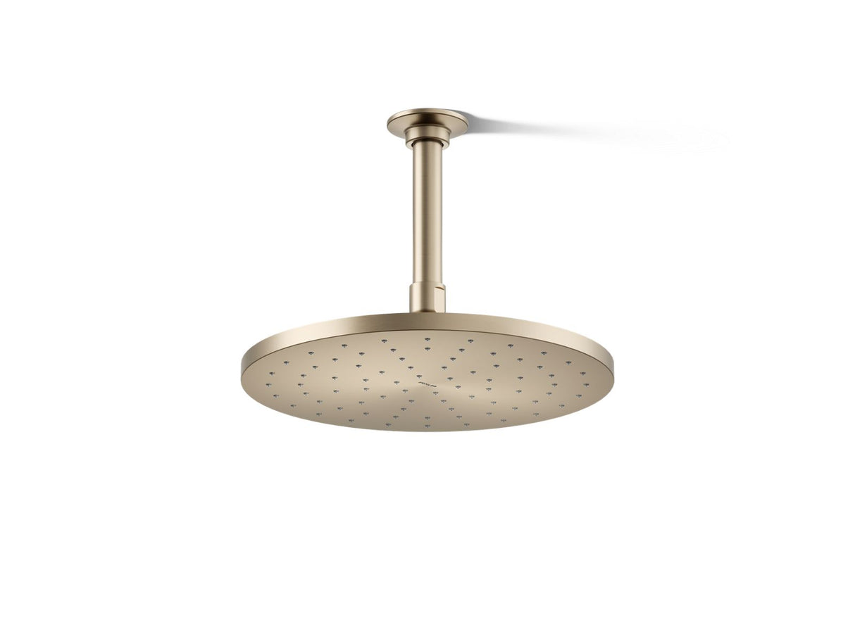 Contemporary Round 10" single-function rainhead, 1.75 gpm