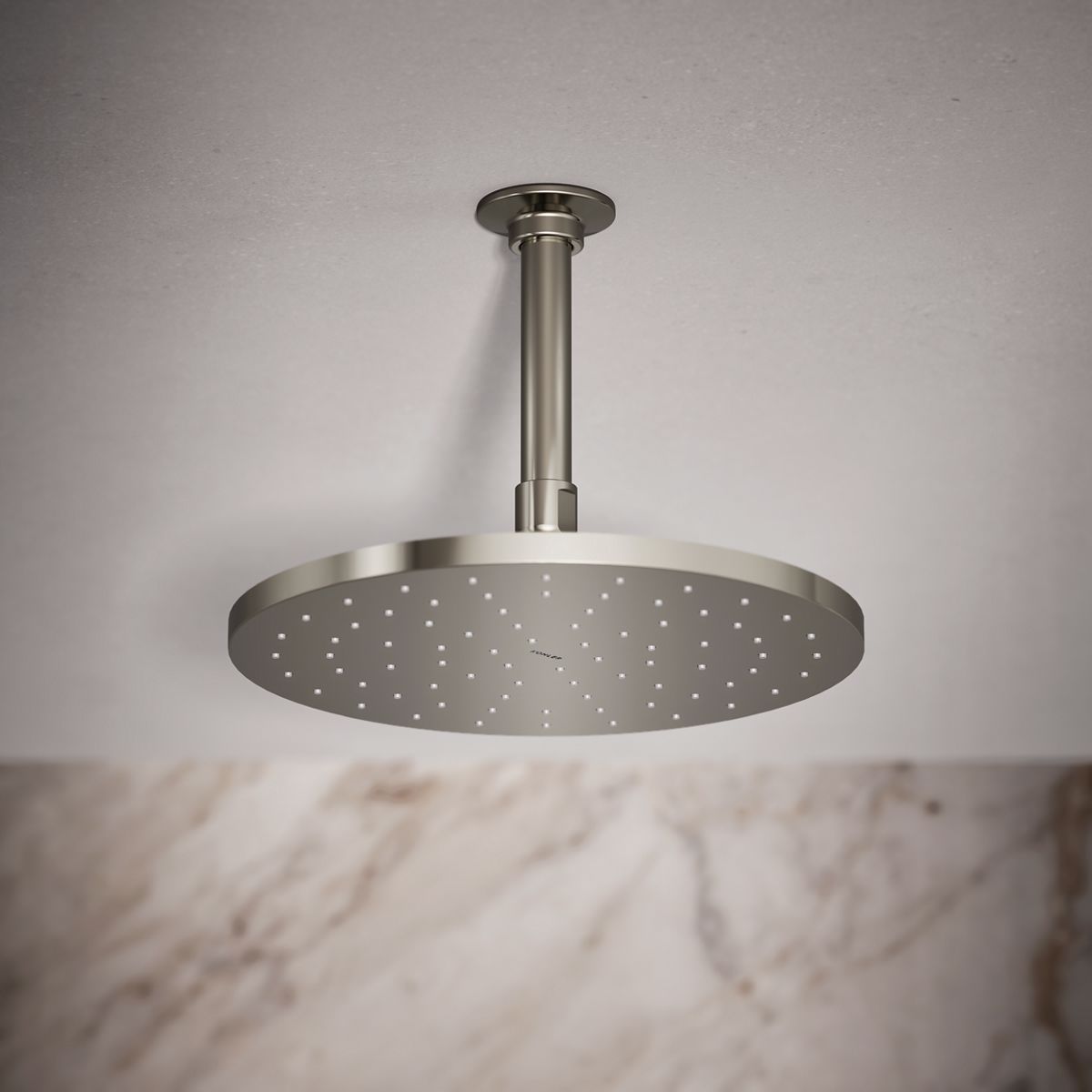 Contemporary Round 10" single-function rainhead, 2.5 gpm