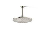 Contemporary Round 10" single-function rainhead, 2.5 gpm