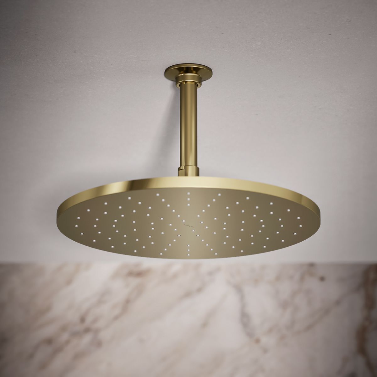 Contemporary Round 12" single-function rainhead, 2.5 gpm