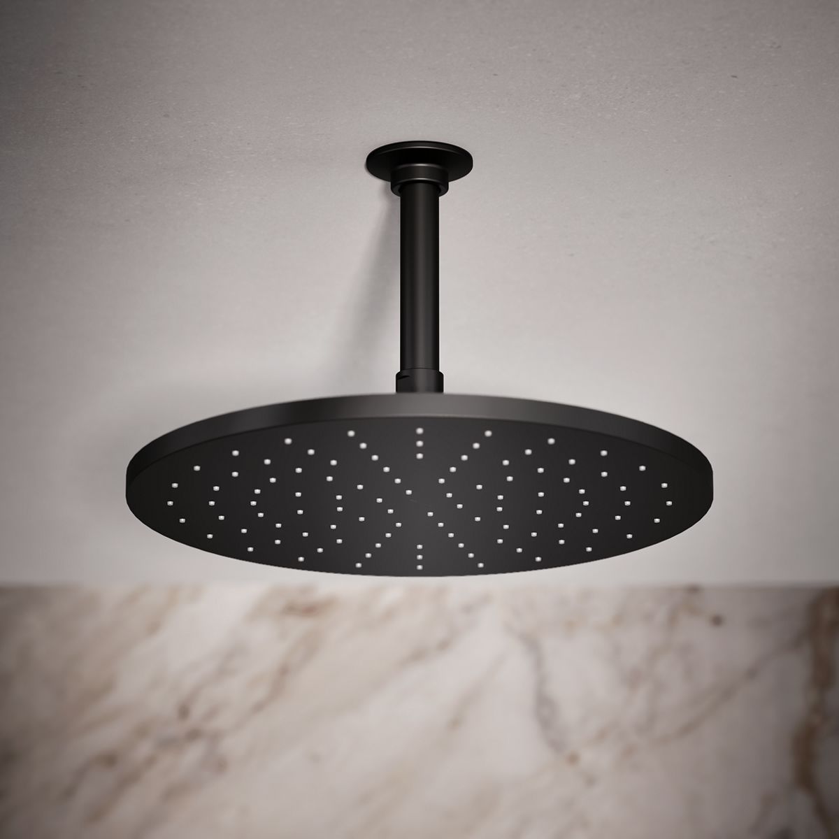 Contemporary Round 12" single-function rainhead, 2.5 gpm