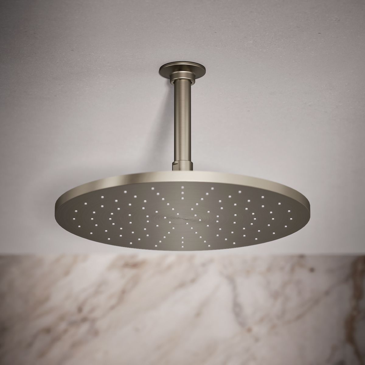 Contemporary Round 12" single-function rainhead, 2.5 gpm