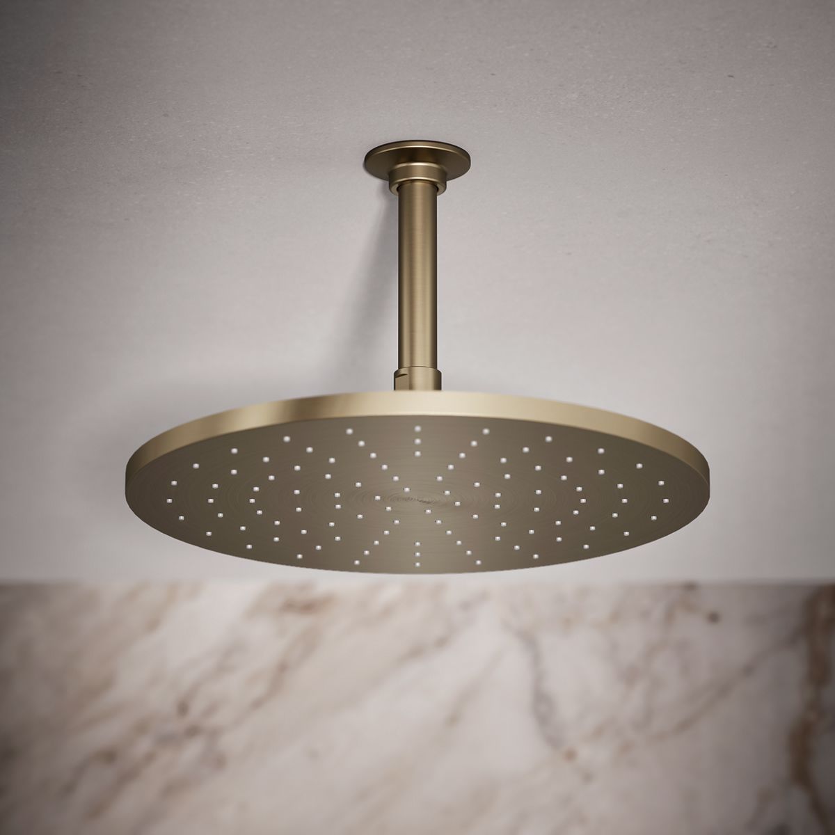 Contemporary Round 12" single-function rainhead, 2.5 gpm