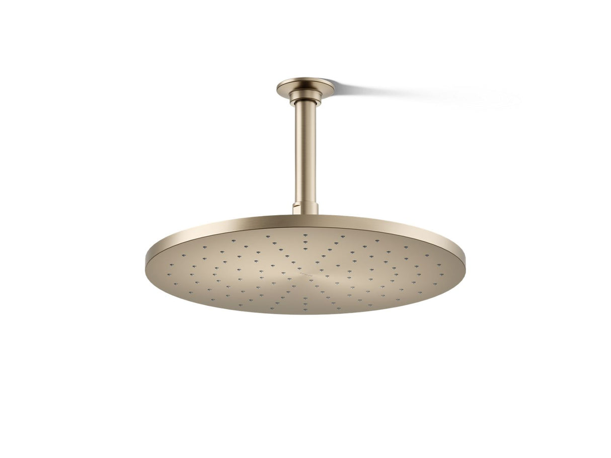 Contemporary Round 12" single-function rainhead, 2.5 gpm