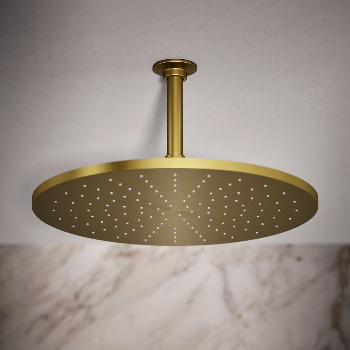 Contemporary Round 14” single-function rainhead, 2.5 gpm