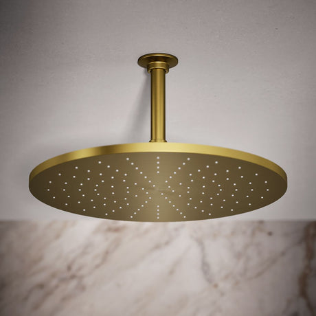 Contemporary Round 14” single-function rainhead, 2.5 gpm