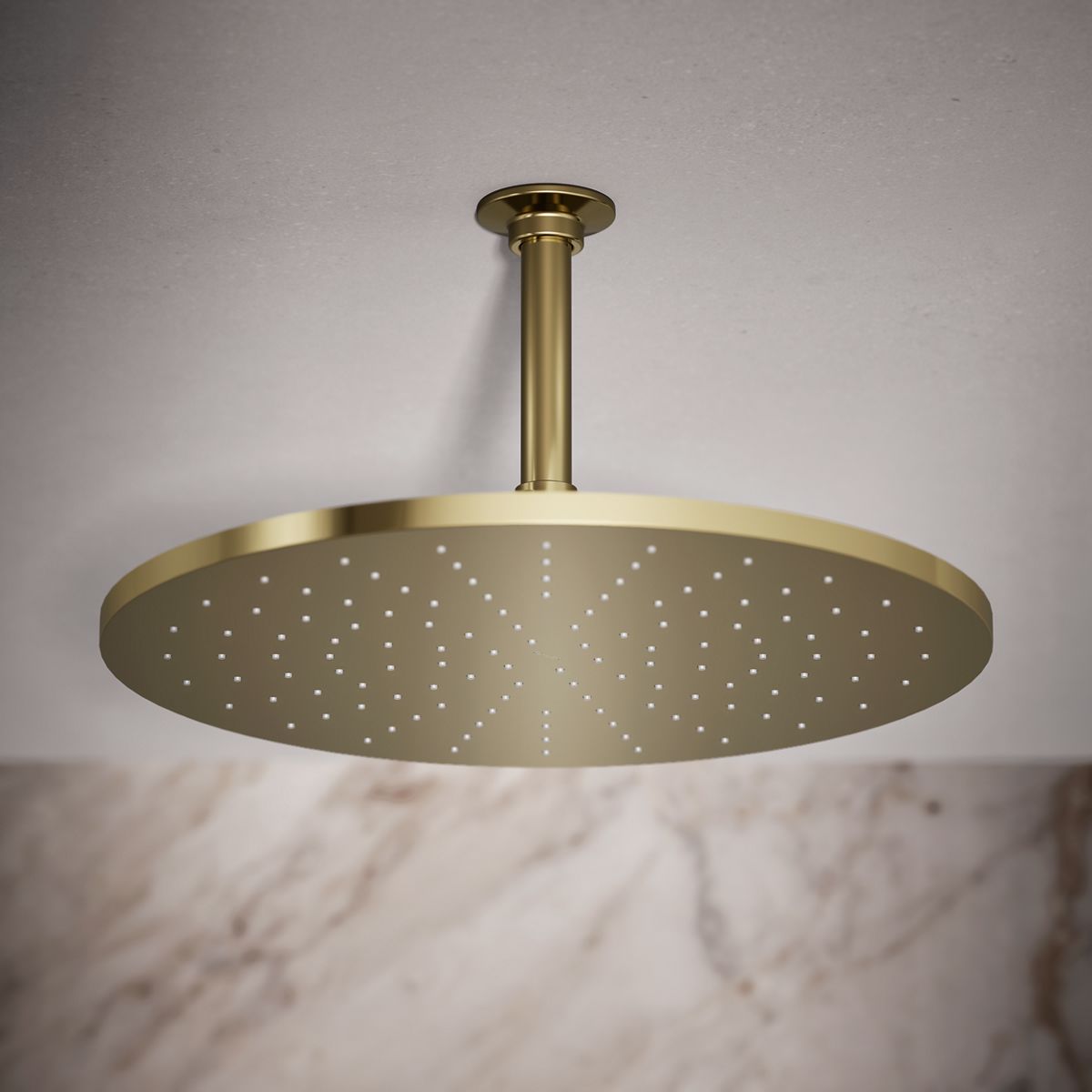 Contemporary Round 14” single-function rainhead, 2.5 gpm