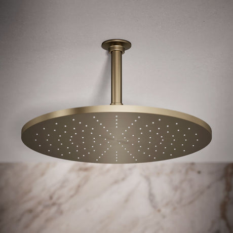 Contemporary Round 14” single-function rainhead, 2.5 gpm