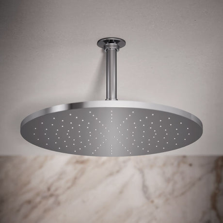 Contemporary Round 14” single-function rainhead, 2.5 gpm