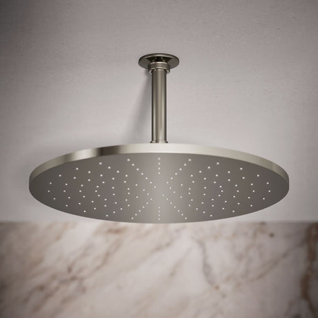 Contemporary Round 14” single-function rainhead, 2.5 gpm