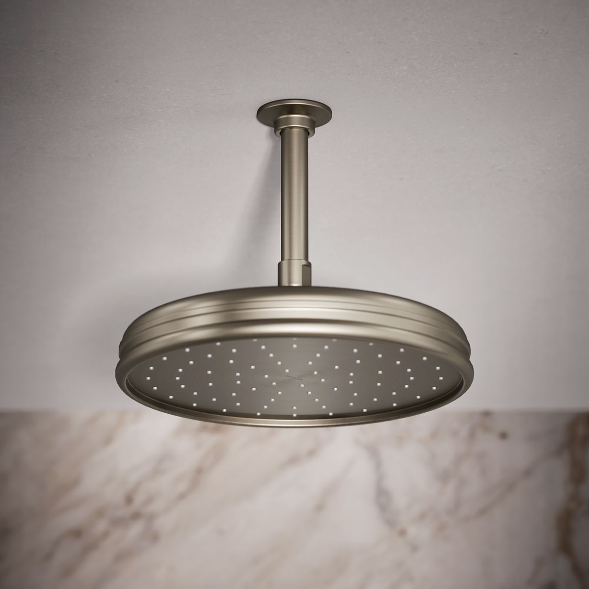 Traditional 10" single-function rainhead, 2.5 gpm