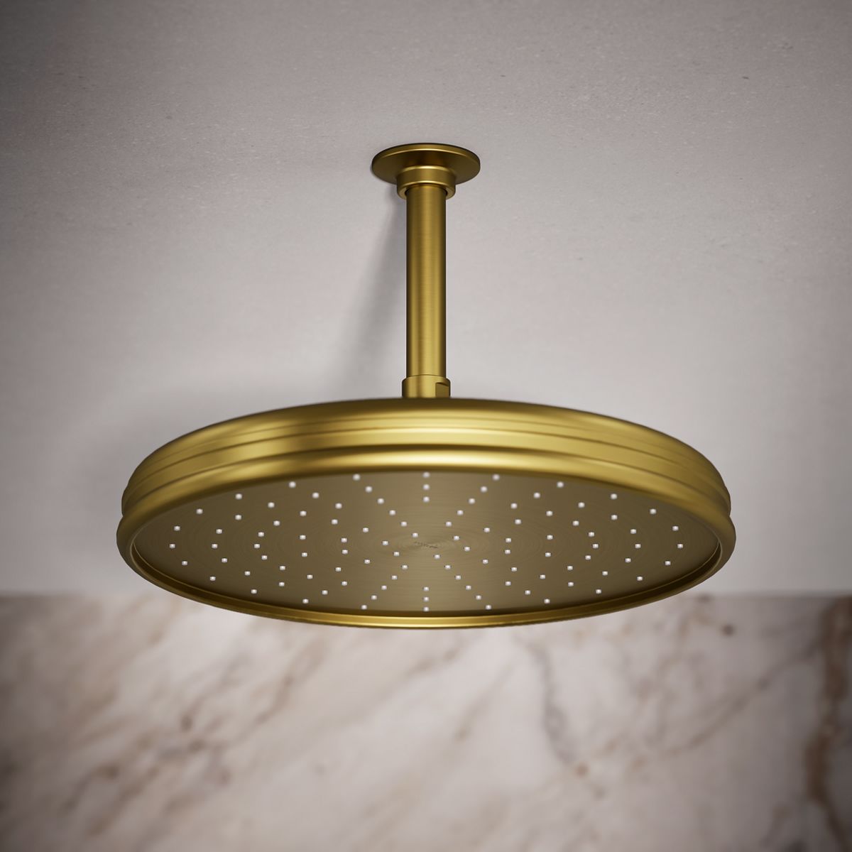 Traditional 12" single-function rainhead, 2.5 gpm