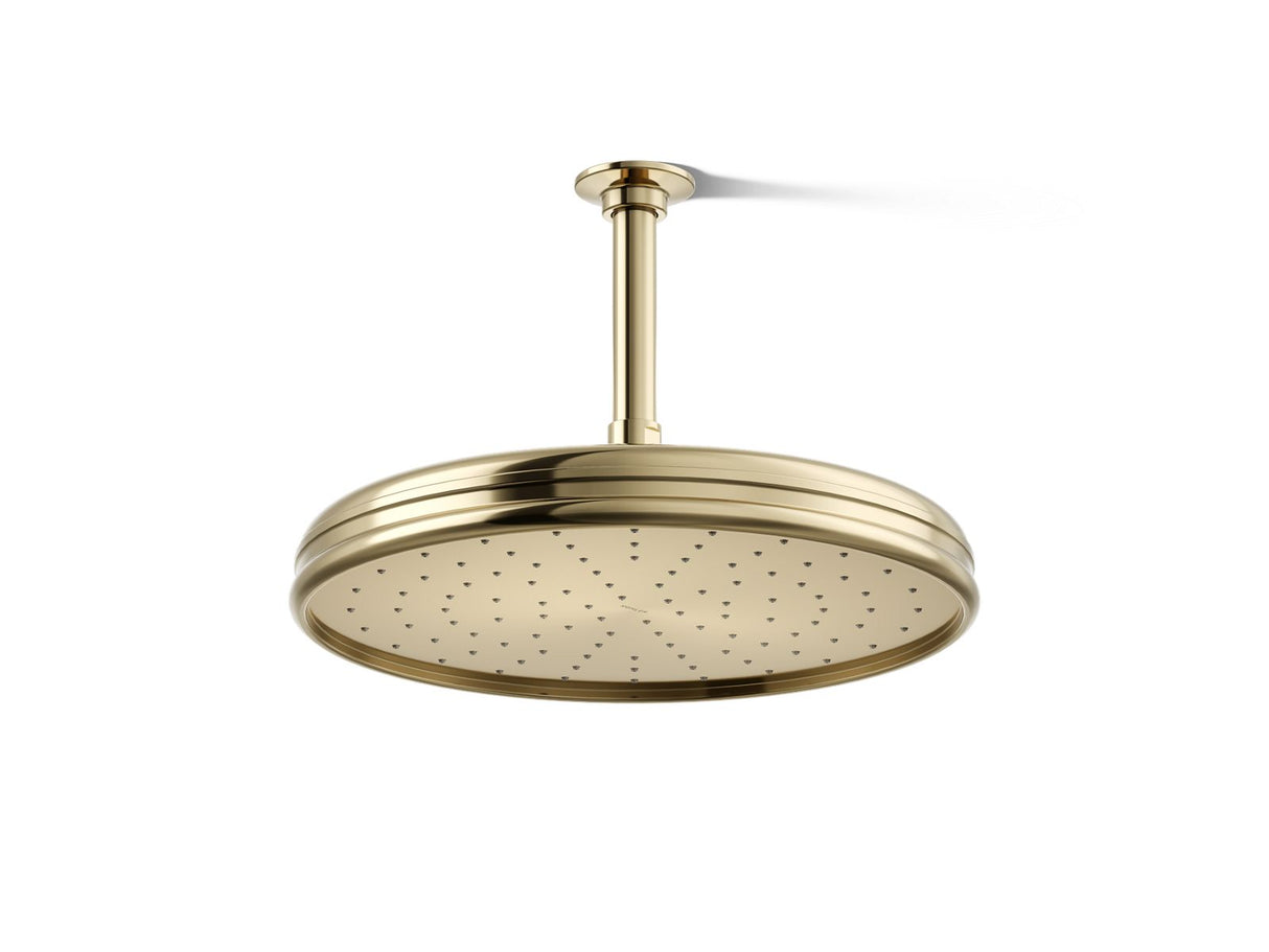 Traditional 12" single-function rainhead, 2.5 gpm