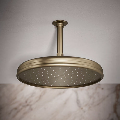 Traditional 12" single-function rainhead, 2.5 gpm