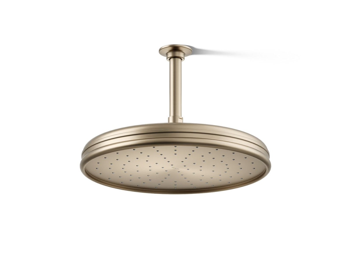 Traditional 12" single-function rainhead, 2.5 gpm