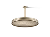 Traditional 12" single-function rainhead, 2.5 gpm