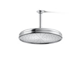 Traditional 12" single-function rainhead, 2.5 gpm