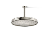 Traditional 12" single-function rainhead, 2.5 gpm