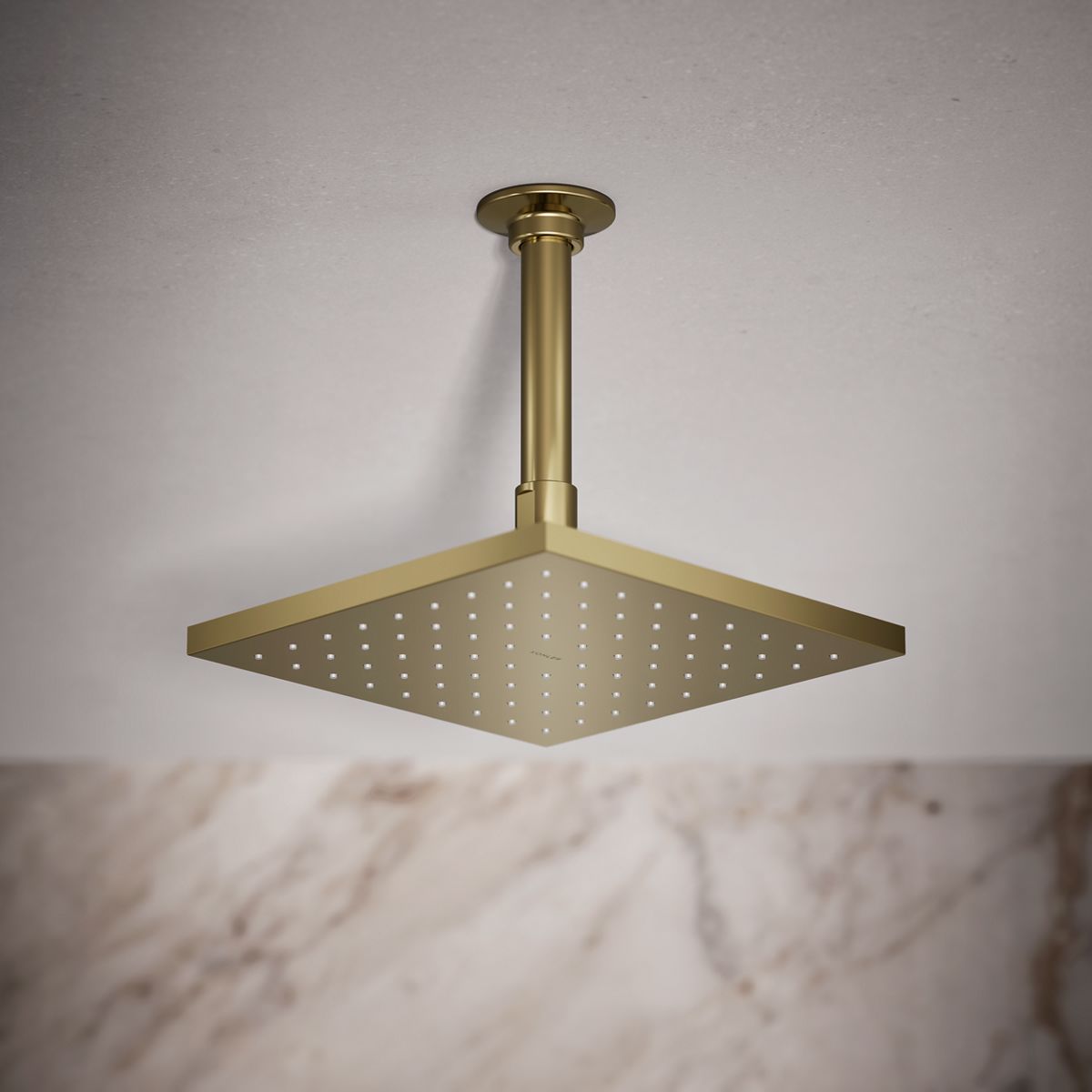 Contemporary Square 8" single-function rainhead, 1.75 gpm