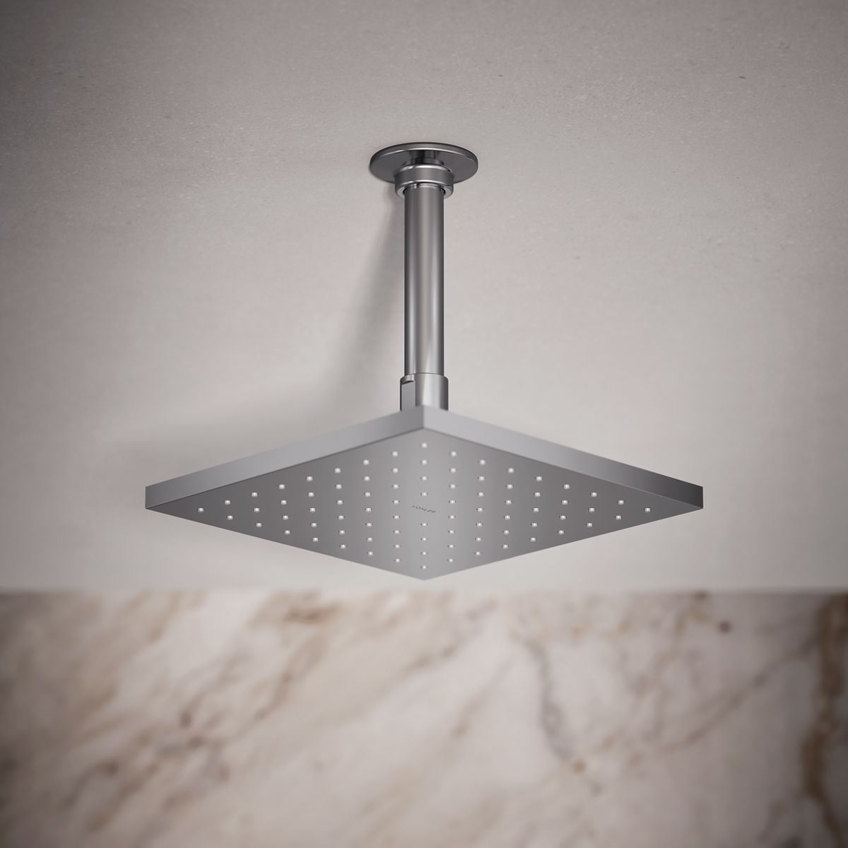 Contemporary Square 8" single-function rainhead, 1.75 gpm