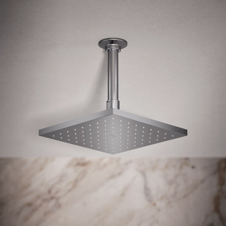 Contemporary Square 8" single-function rainhead, 1.75 gpm