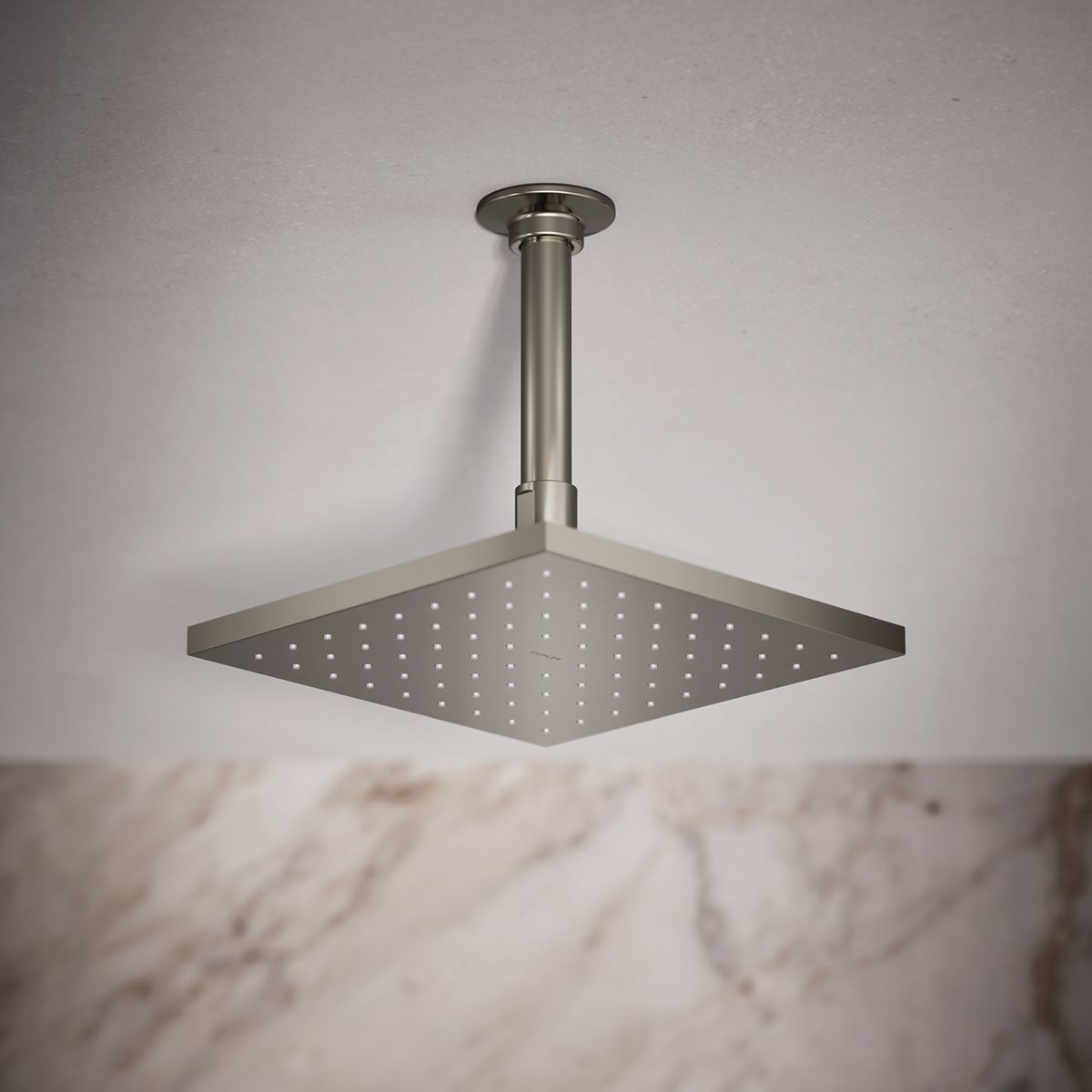 Contemporary Square 8" single-function rainhead, 1.75 gpm