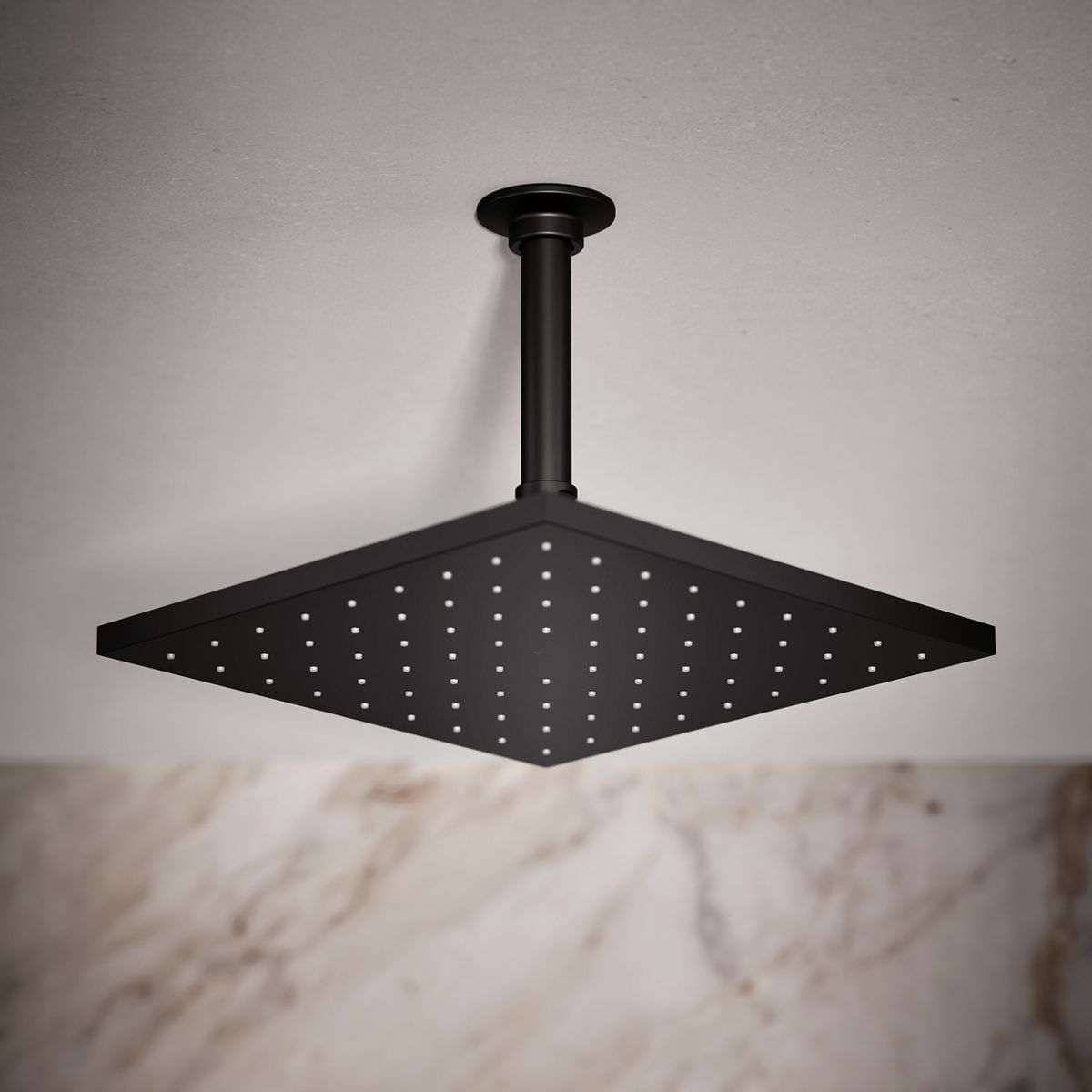 Contemporary Square 10" single-function rainhead, 1.75 gpm