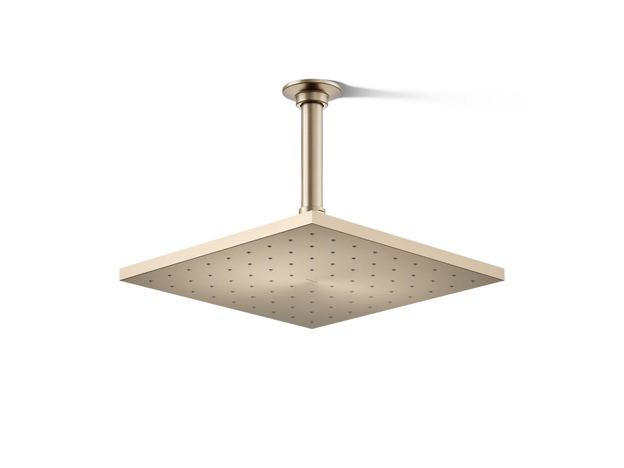 Contemporary Square 10" single-function rainhead, 1.75 gpm