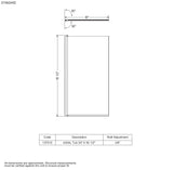 Axial 30 x 55 ½ in. 6 mm Tub Screen for Alcove Installation with Clear glass in Chrome