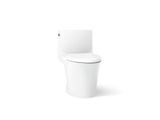 Veil® One-piece elongated toilet with skirted trapway, dual-flush