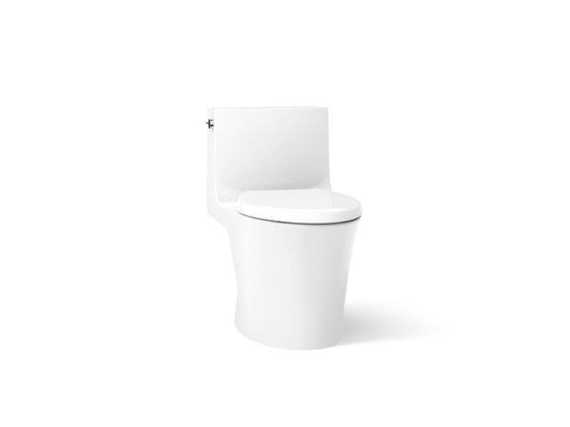 Veil® One-piece elongated toilet with skirted trapway, dual-flush