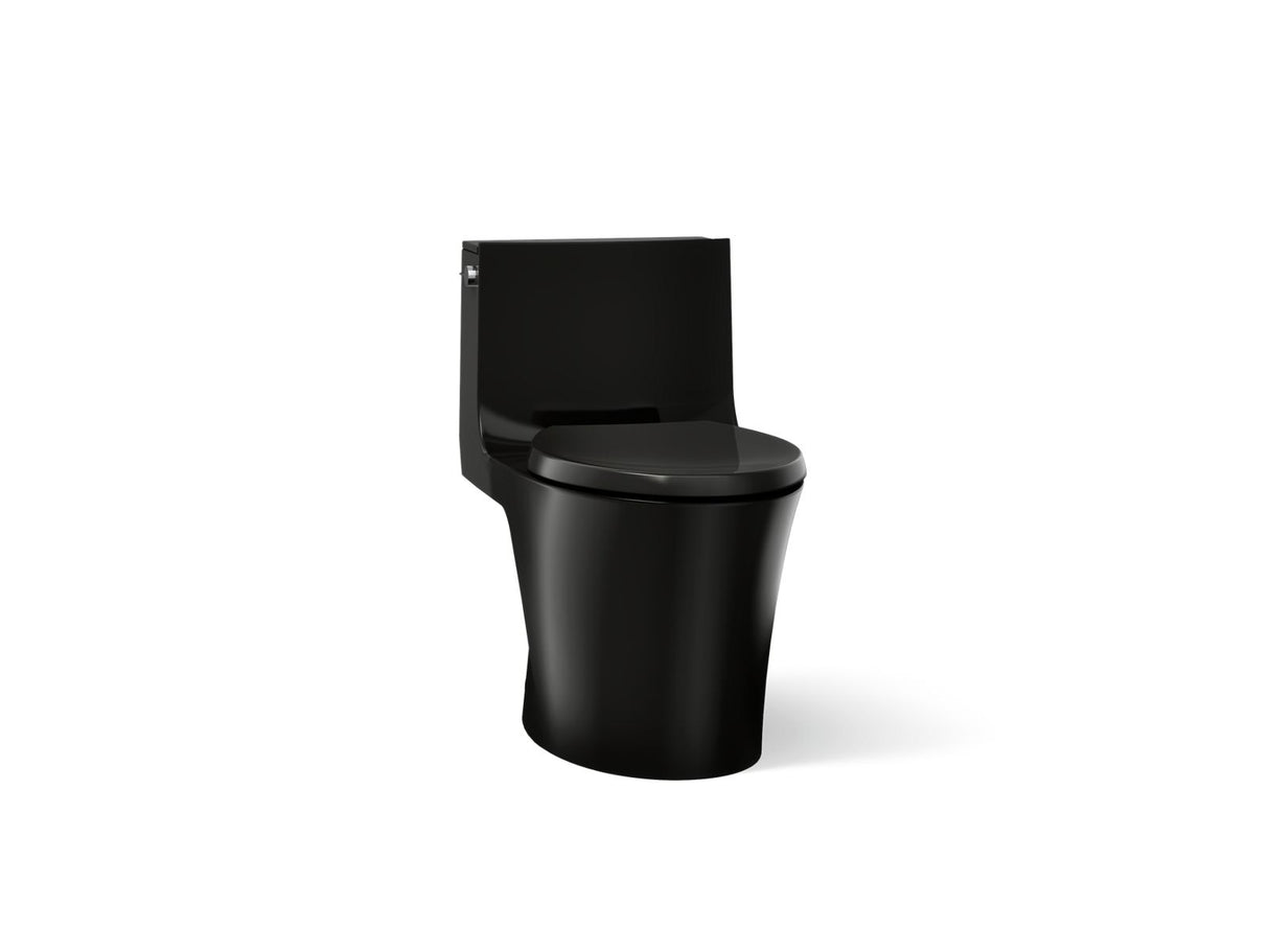 Veil® One-piece elongated toilet with skirted trapway, dual-flush