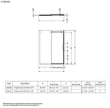 Halo Pro GS 56 ½-59 x 78 ¾ in. 8mm Sliding Shower Door for Alcove Installation with GlassShield glass in Chrome
