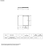 Luminescence 56 ½-59 x 55 ½-57 ½ in. 6 mm Sliding Tub Door for Alcove Installation with Clear glass in Chrome