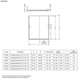 Incognito 70 44-47 x 70 ½ in. 8 mm Bypass Shower Door for Alcove Installation with Clear glass in Chrome