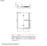Capella 78 56-59 x 78 in. 8 mm Pivot Shower Door for Alcove Installation with GlassShield glass in Chrome