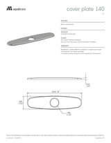 10" cover plate for faucet