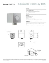 Adjustable square waterway