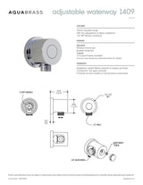 Adjustable round waterway