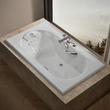 Memoirs® 72" x 42" drop-in heated whirlpool bath