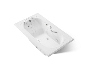 Memoirs® 72" x 42" drop-in heated whirlpool bath