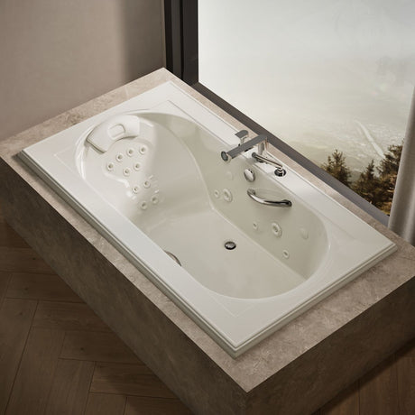 Memoirs® 72" x 42" drop-in Effervescence whirlpool bath