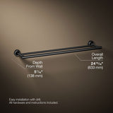 Purist® 24" Double towel bar