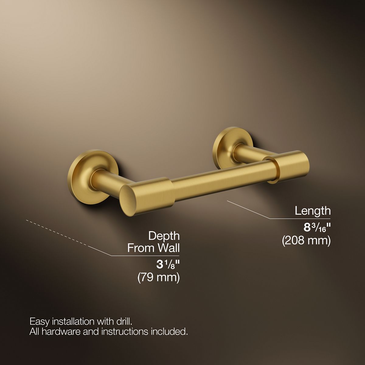 Purist® Pivoting toilet paper holder